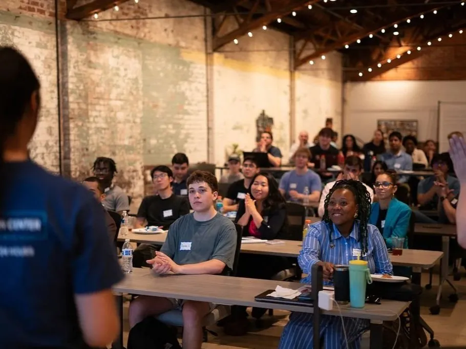 Diverse group of founders and entrepreneurs engaged in a startup workshop at Boyd Innovation Center, a tech incubator in Columbia, SC